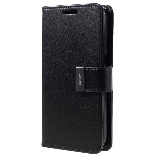 For Samsung Galaxy S7 Rich Diary Case Black