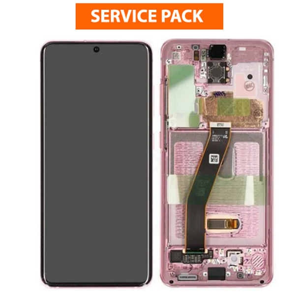 LCD Assembly for Samsung Galaxy S20 / S20 5G in Western Australia (Pink) Touch Screen Replacement (Service pack)