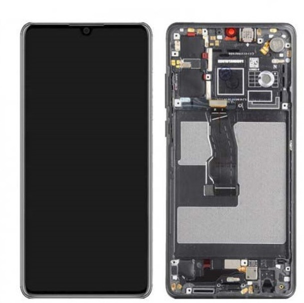 For Huawei P30 LCD and Touch Screen Assembly With Frame (Black)