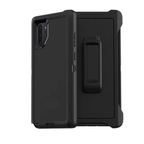 For Samsung Galaxy Note 10 Plus Outer Defender Case Black