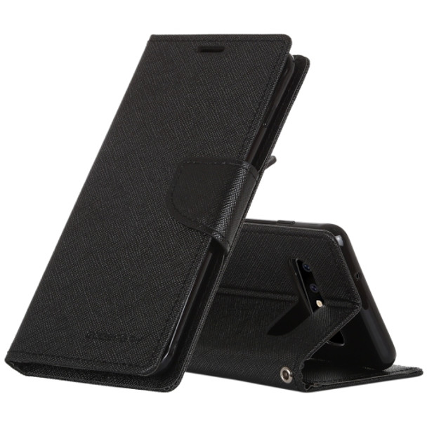 For Samsung Galaxy S10 5G Mercury Fancy Diary Case Black