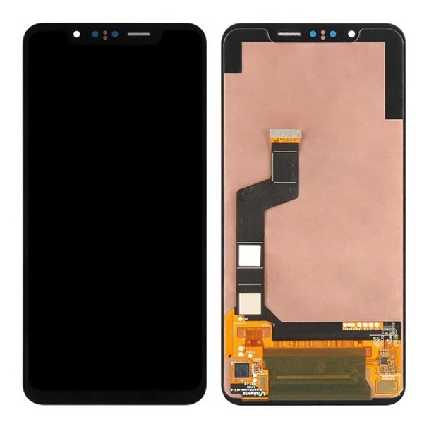 For LG G8s ThinQ LCD and Touch Screen Assembly With Metal Plate (Black)