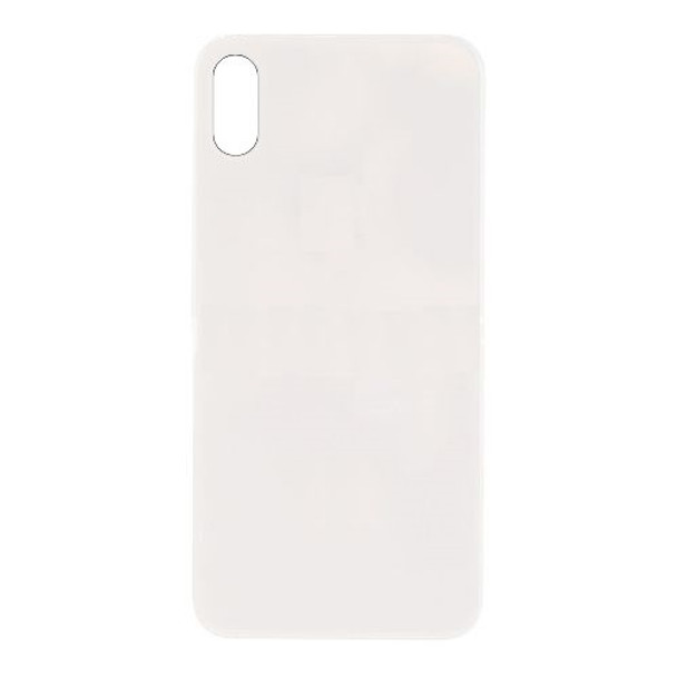 For iPhone X Back Cover Silver (Big Hole)
