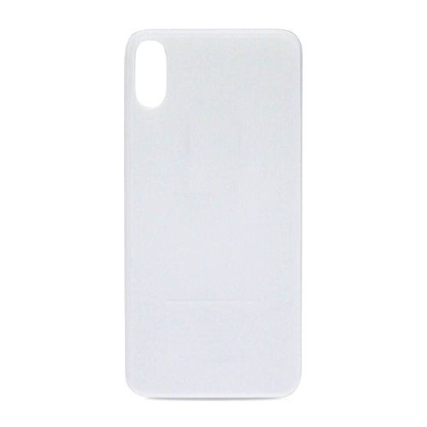For iPhone XS Back Cover Silver (Big Hole)