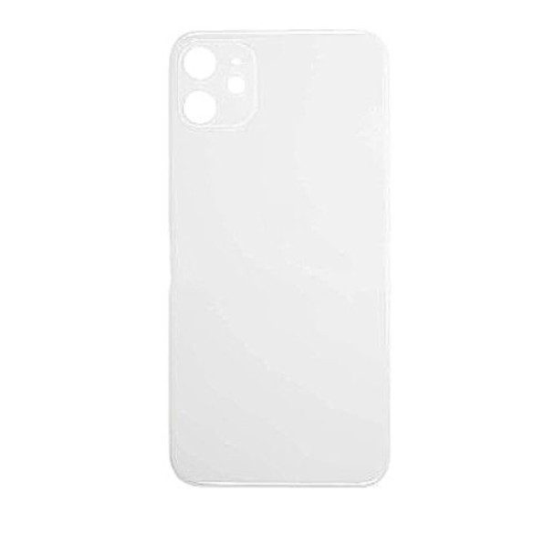 For iPhone 11 Back Cover Silver (Big Hole)