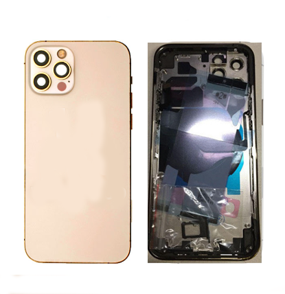 For iPhone 12 Pro Back Housing With Small Parts (Gold)