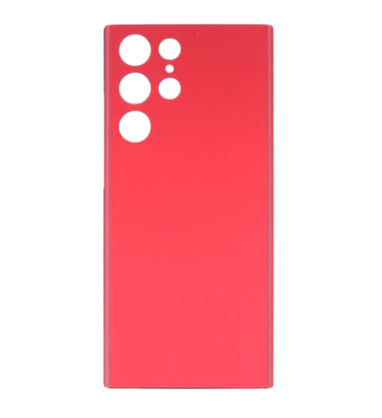 For Samsung Galaxy S22 Ultra Back Cover Red	(No Lens)