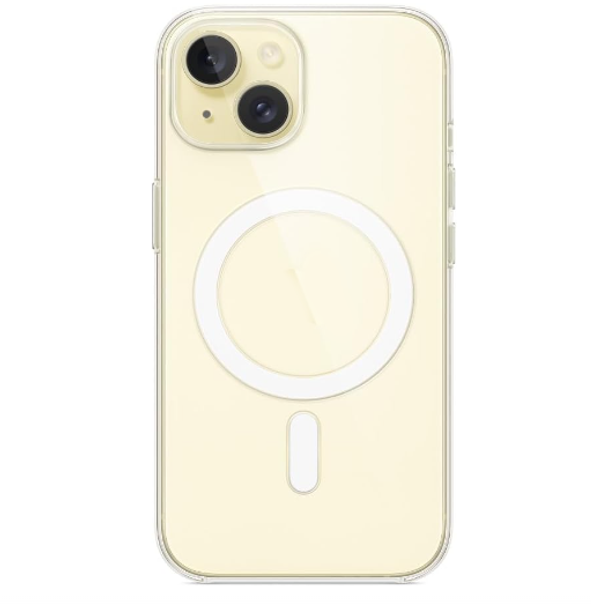 For iPhone 15 Plus MagSafe Gold Case