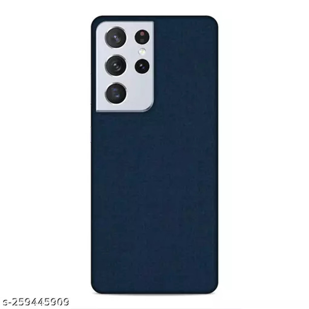 For Samsung Galaxy S21 Ultra Back Cover Navy Blue (No Lens)