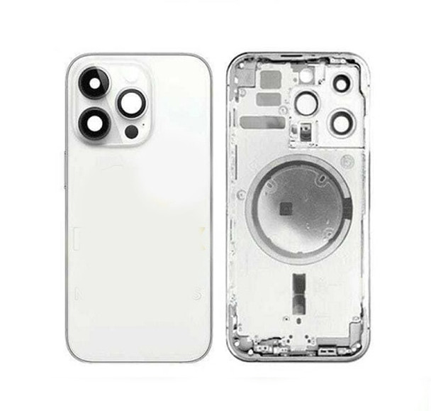 For iPhone 14 Pro Max Back Housing With Small Parts (Silver)