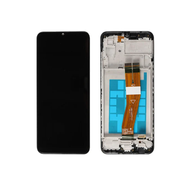 For Samsung Galaxy A03S LCD and Touch Screen Assembly With Frame (Black)