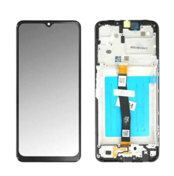 For Samsung Galaxy A22 5G LCD and Touch Screen Assembly With Frame (Black)