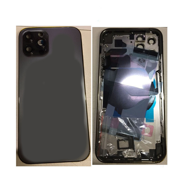 For iPhone 12 Pro Back Housing With Small Parts (Black)