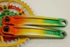 Kooka I-Beam Rasta Crankset & Rasta Chainrings: 175mm 44/32/22t EXC