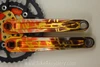 Kooka I-Beam Hellfire Camo Crankset & Chainrings: 175mm 44/32/24t