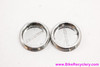NOS Campagnolo Athena D040 Crank Dust Caps: Chrome Plastic - Shield Logo - 1988-1992