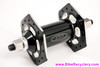NOS Powerlite Precision Hex Nut Front Hub: 28H - Mid School BMX - Black - High Flange