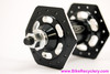 NOS Powerlite Precision Hex Nut Front Hub: 28H - Mid School BMX - Black - High Flange