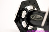 NOS Powerlite Precision Hex Nut Front Hub: 28H - Mid School BMX - Black - High Flange