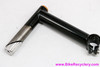NOS Salsa Cycles Moto Quill Stem: 140mm x 26.0mm - 90 DEG / Zero Rise - Gold Cap - Black