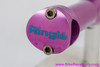 Ringle Zooka 1" Quill Stem: 3DV Purple Ano + Turquoise Decals - 135mm x 25.4mm - Silver (Near Mint)