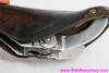 Ideale 58 Cyclo-Cross Leather Saddle: Alloy Duralumin Rails & #4 Clip - 1950's (Rideable + EXC+)