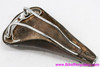 Ideale TB 90-CR Daniel REBOUR Leather Saddle: Antique Brown - Copper Rivets