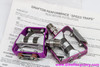 NIB/NOS Grafton SpeedLite Traps Road Pedals: 3DV PURPLE! Titanium - Clipless or Toe Clips