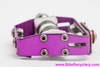 NIB/NOS Grafton SpeedLite Traps Road Pedals: 3DV PURPLE! Titanium - Clipless or Toe Clips