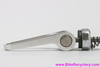Ringle Ti Stix Rear QR Skewer: Silver - Ultralight Version of Holey (Cracked, Parts/Display Only)