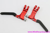 NOS Kooka Racha Brake Levers: Red Ano - 1990's Cantilever (Take-Off)