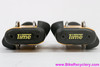 NOS Time ATAC Carbon Clipless Pedals: Yellow/Grey (Take-Off)