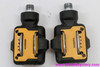 NOS Time ATAC Carbon Clipless Pedals: Yellow/Grey (Take-Off)
