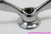 NOS Ultralight Phillips Club(?) Wing Nuts: 3/8" - Nickel Plated? - 1940's 1950's - British (Pair)