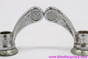 Huret "H" Wing Nuts: 9.5mm - Thumb Grips - Chromed Bronze (Pair, EXC)
