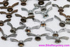 French Wing Nuts Bulk LOT: 34pc - 8mm & 9.5mm - Huret Luxe / Sova / Torino / Etc