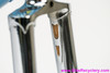 NOS 1975 OLMO Competition Frameset: 56cm - Unrestored Blue w/ Yellow - Chrome Fork (Built, not ridden