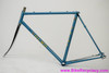 NOS 1975 OLMO Competition Frameset: 56cm - Unrestored Blue w/ Yellow - Chrome Fork (Built, not ridden