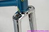 NOS 1975 OLMO Competition Frameset: 56cm - Unrestored Blue w/ Yellow - Chrome Fork (Built, not ridden