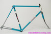 NOS 1971 Carlton Team Professional MKI Frameset: 22 1/2" (57cm) - Lagoon Blue - Chrome Lugs & Dipped Fork/Stays (Unrestored, But Fork Repainted)