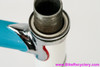 NOS 1971 Carlton Team Professional MKI Frameset: 22 1/2" (57cm) - Lagoon Blue - Chrome Lugs & Dipped Fork/Stays (Unrestored, But Fork Repainted)