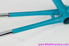 NOS 1971 Carlton Team Professional MKI Frameset: 22 1/2" (57cm) - Lagoon Blue - Chrome Lugs & Dipped Fork/Stays (Unrestored, But Fork Repainted)