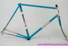 NOS 1971 Carlton Team Professional MKI Frameset: 22 1/2" (57cm) - Lagoon Blue - Chrome Lugs & Dipped Fork/Stays (Unrestored, But Fork Repainted)