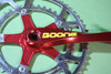 Vintage 1990's Boone Twist Crankset! 172.5mm 130 BCD Anodized Red SUPER RARE!