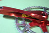 Vintage 1990's Boone Twist Crankset! 172.5mm 130 BCD Anodized Red SUPER RARE!