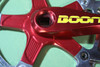 Vintage 1990's Boone Twist Crankset! 172.5mm 130 BCD Anodized Red SUPER RARE!