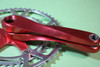 Vintage 1990's Boone Twist Crankset! 172.5mm 130 BCD Anodized Red SUPER RARE!