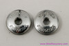 NOS Specialized Dust Caps: Chrome - Flag Crank - 1980's / 1990's (pair)