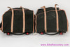 GB367 Pannier Set w/ Klickfix Fixtures + Rain Covers: Medium 33L- Black/Natural (Near Mint)