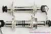 NIB/NOS Weyless Hubset w/ QR Skewers: 36H - 1970's - Mirror Polish